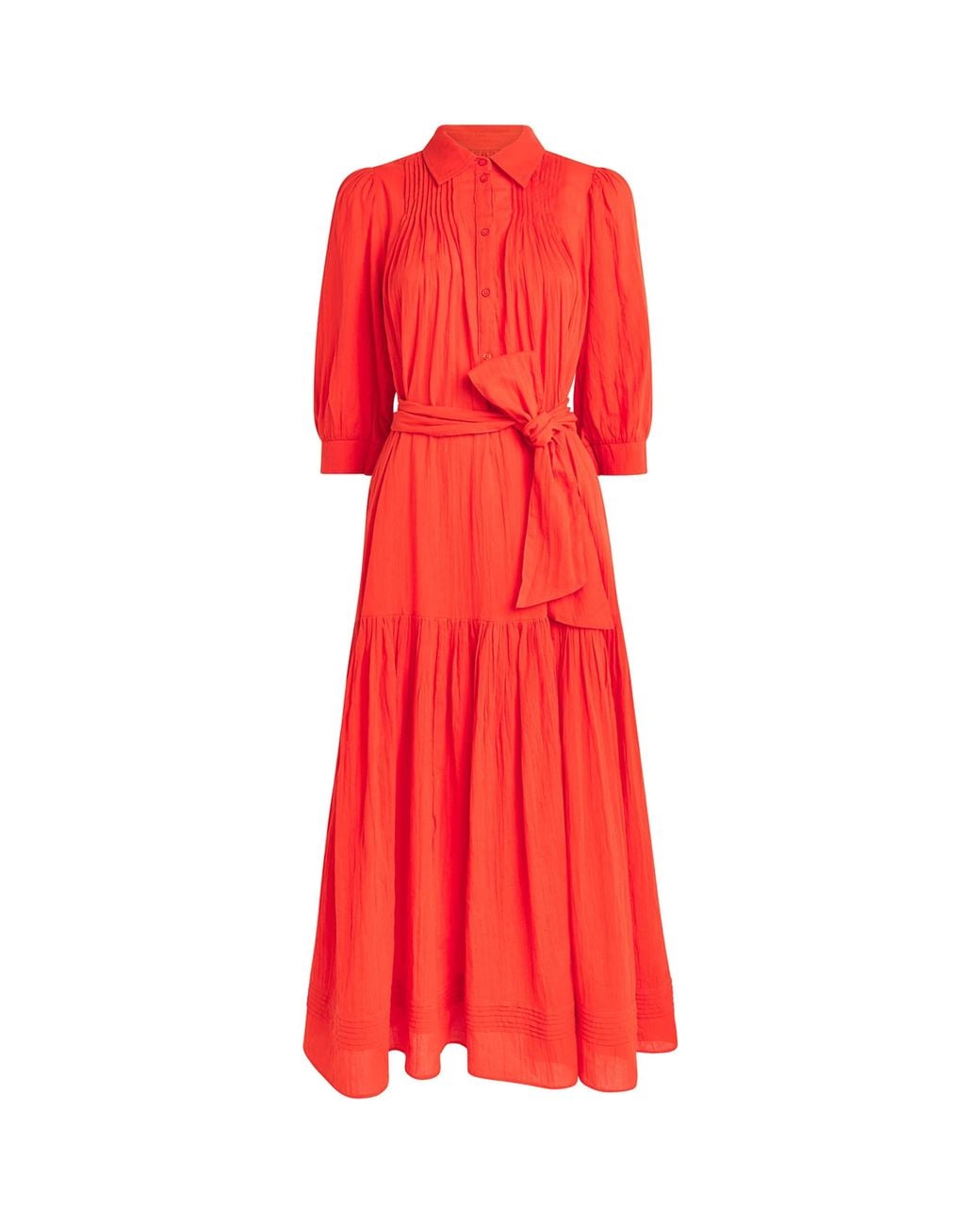 ME+EM Red 2-In-1 Midi Shirt Dress