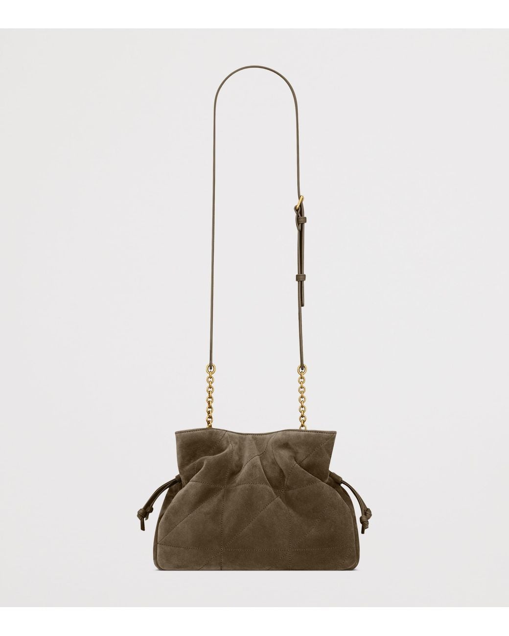 Saint Laurent Natural Suede Jamie Shoulder Bag