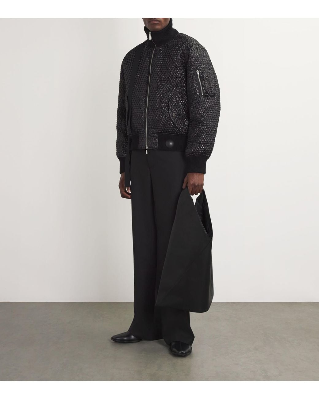 MM6 by Maison Margiela Black Small Japanese Tote Bag for men