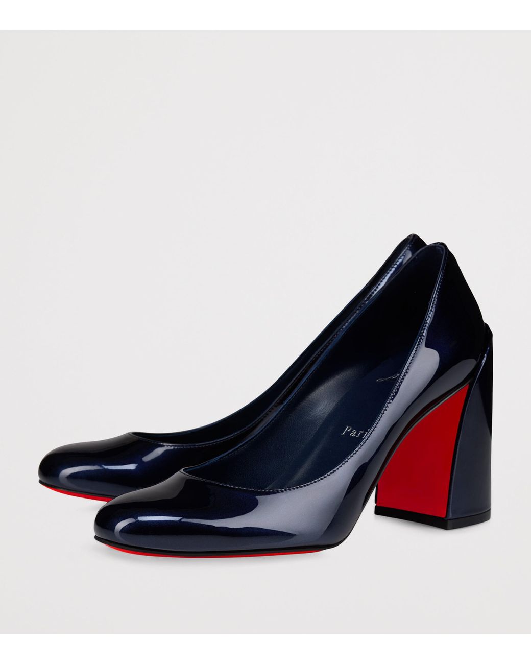 Christian Louboutin Miss Sab Patent Leather Pumps 85 in Blue