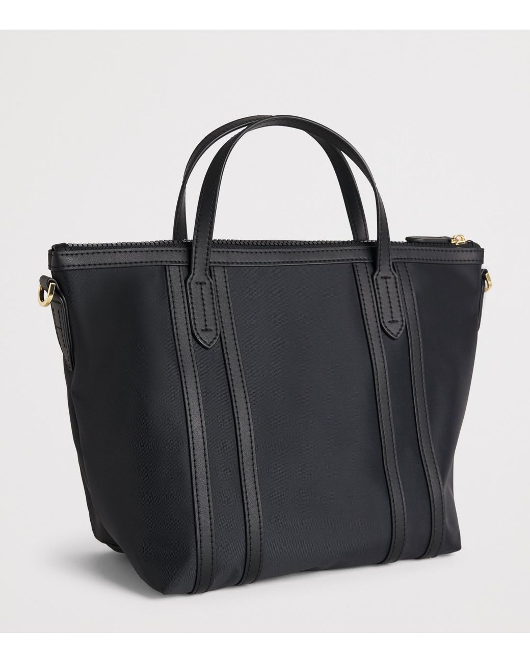 Harrods Black Grab Nylon Jetsetter Tote Bag