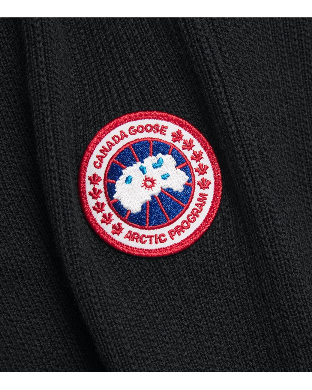 Canada Goose Black Down-Merino Wool Hybridge Puffer Jacket for men
