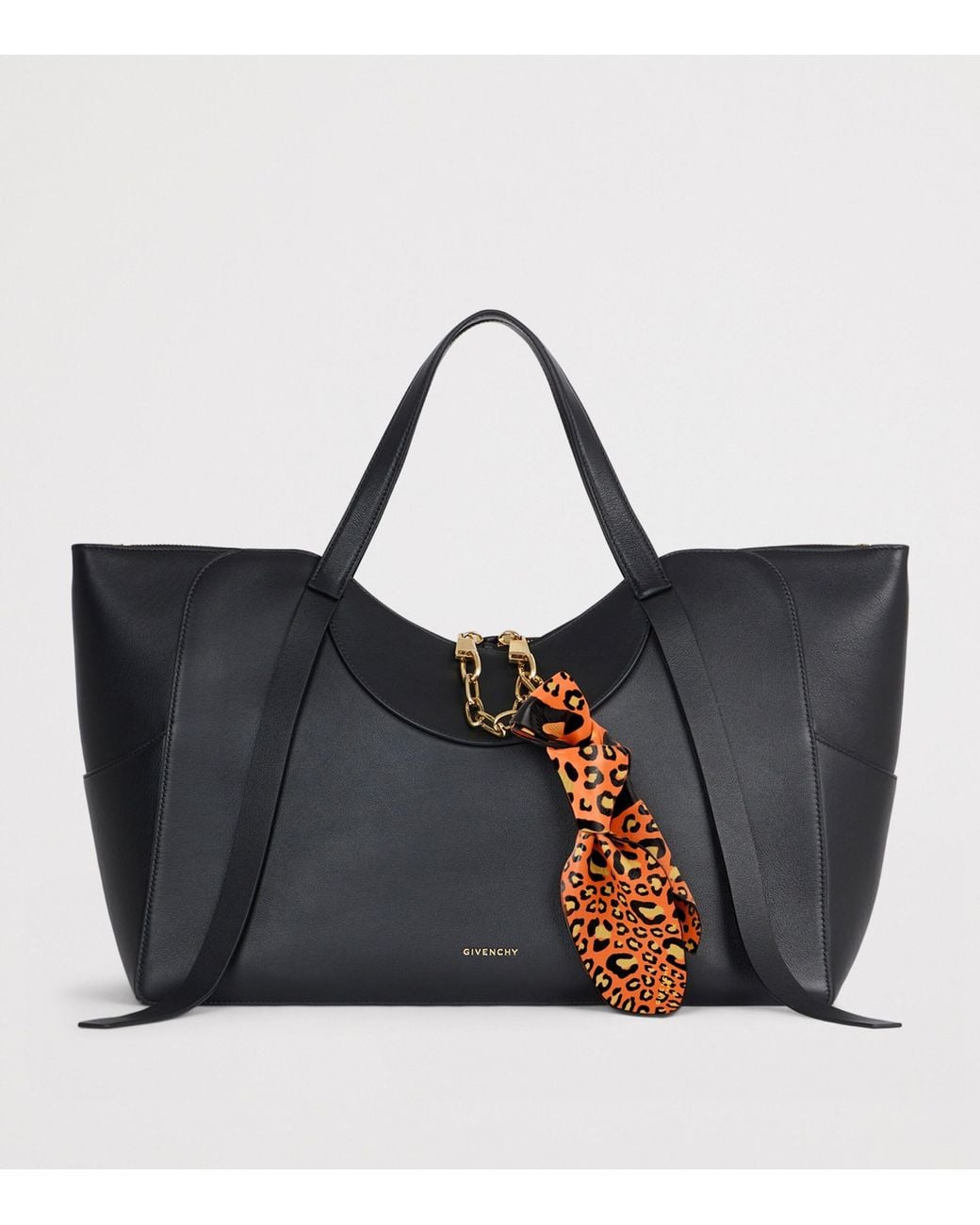 Givenchy Metallic Leather Leopard Bag Charm