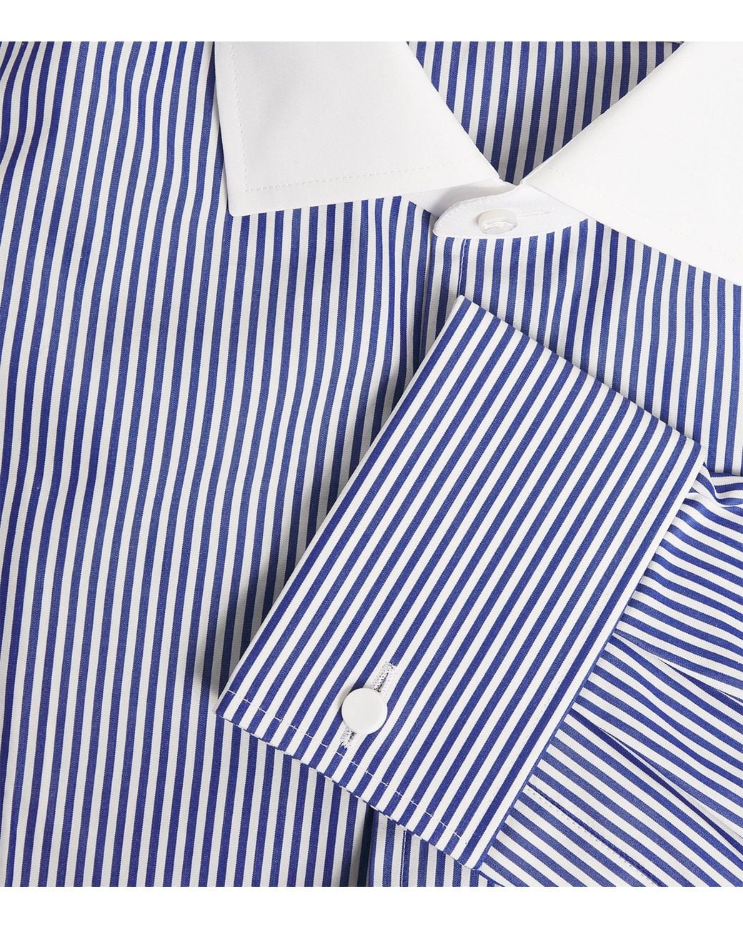 Ralph Lauren Blue Cotton Bengal-Stripe Dress Shirt for men