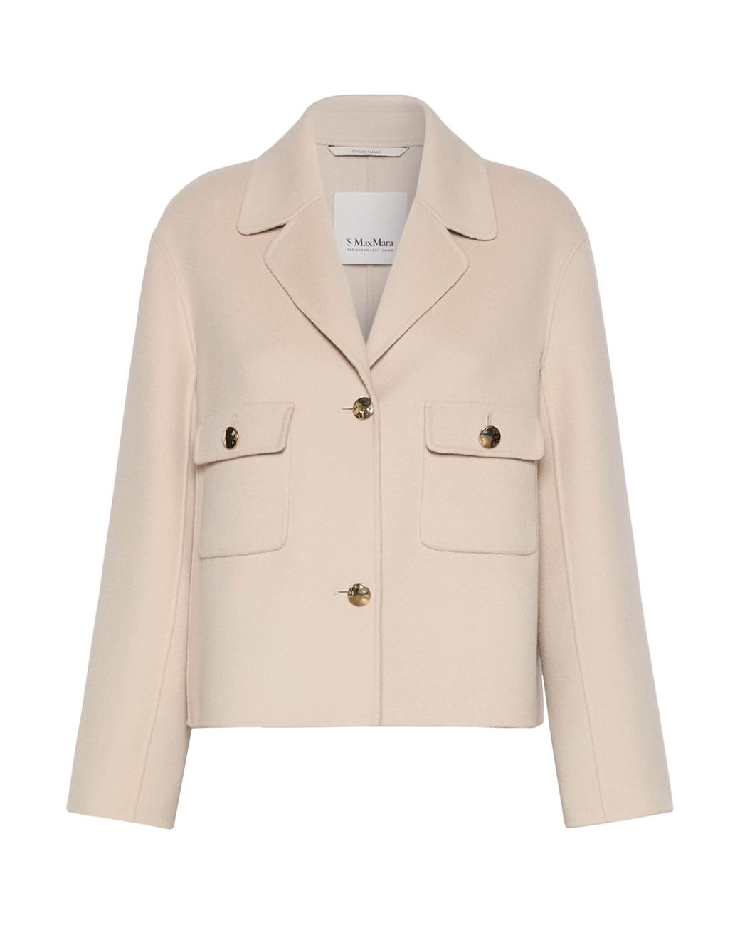 Max Mara Natural Virgin Wool Short Jacket