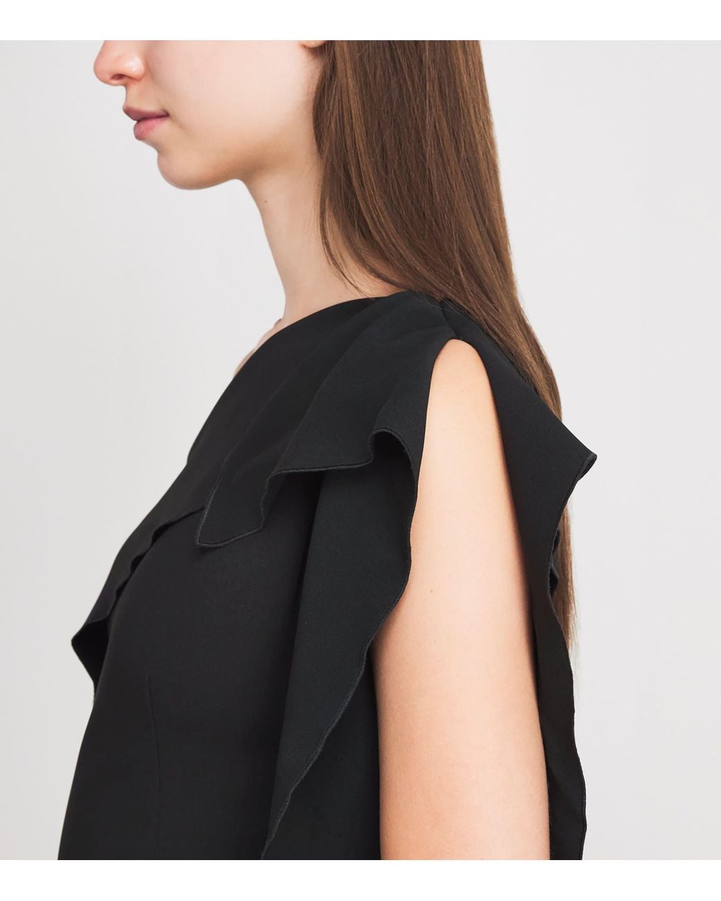 FFORME Black Asymmetric Andie Maxi Dress