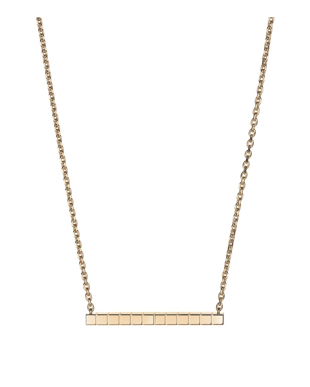 Chopard Metallic And Diamond Ice Cube Necklace