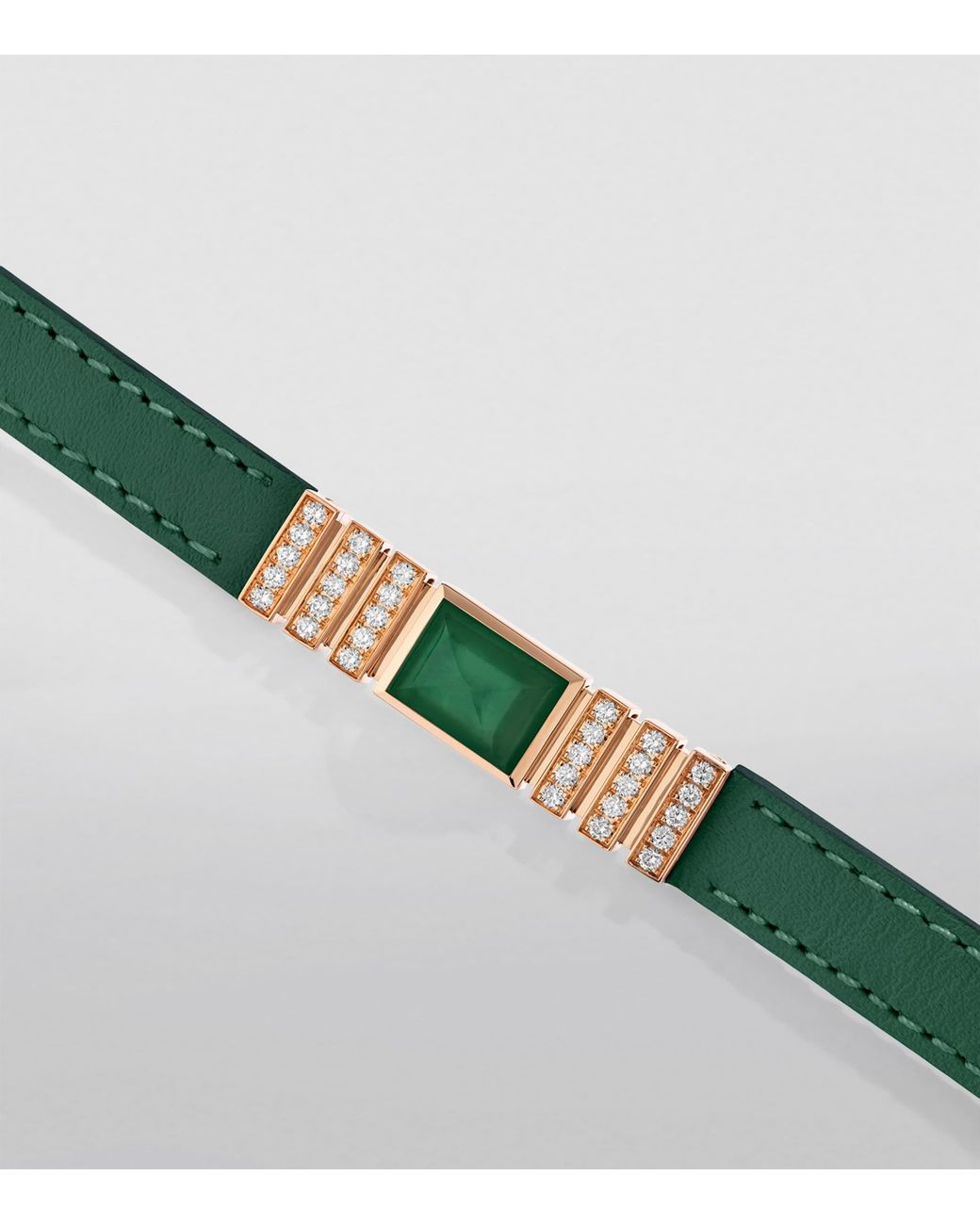 Marli New York Green Diamond And Nappa Leather Unii Bracelet
