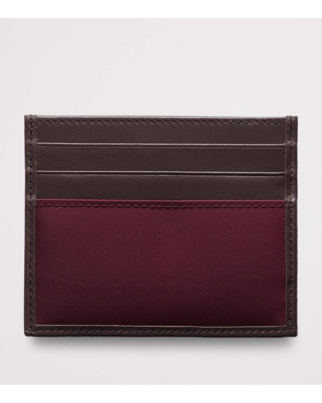 Prada Purple Re-Nylon And Leather Card Holder for men
