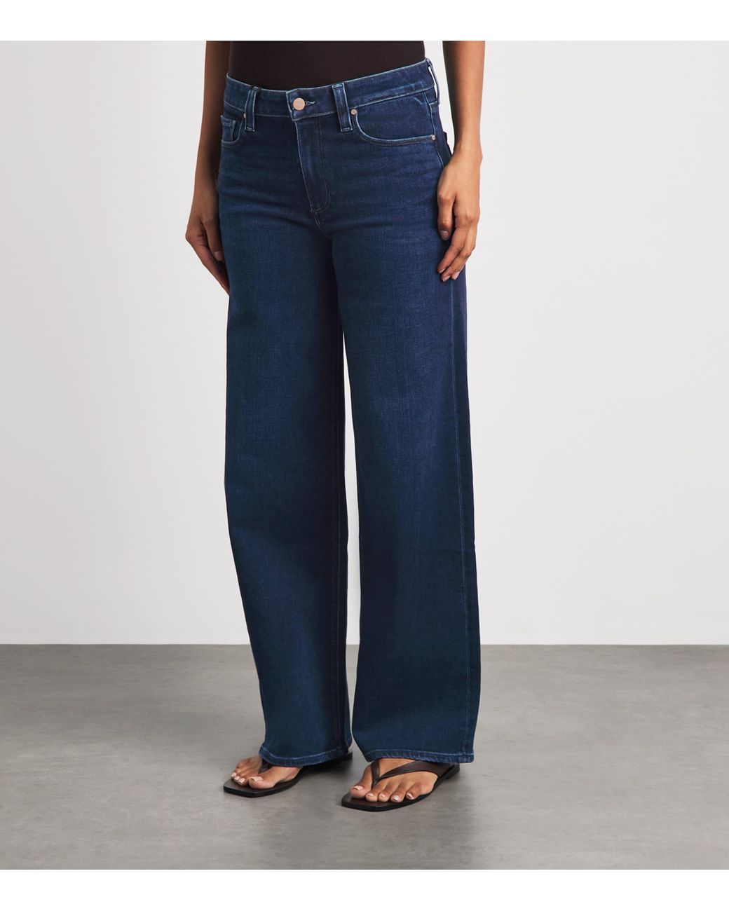 PAIGE Blue Tatum Wide-Leg Jeans
