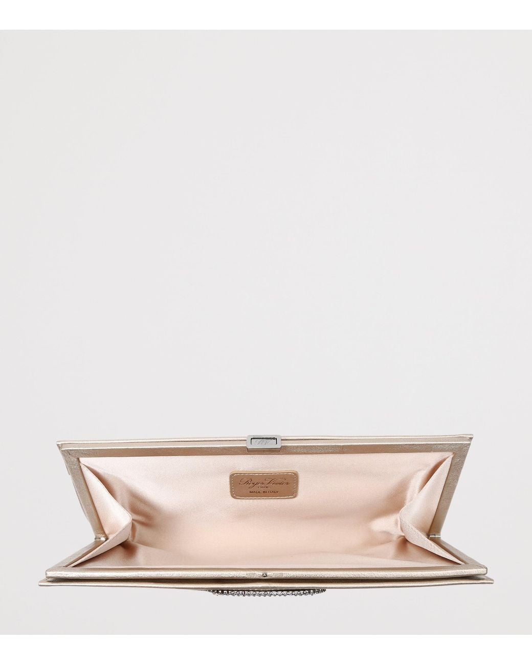 Roger Vivier Natural Leather Pilgrim Clutch Bag