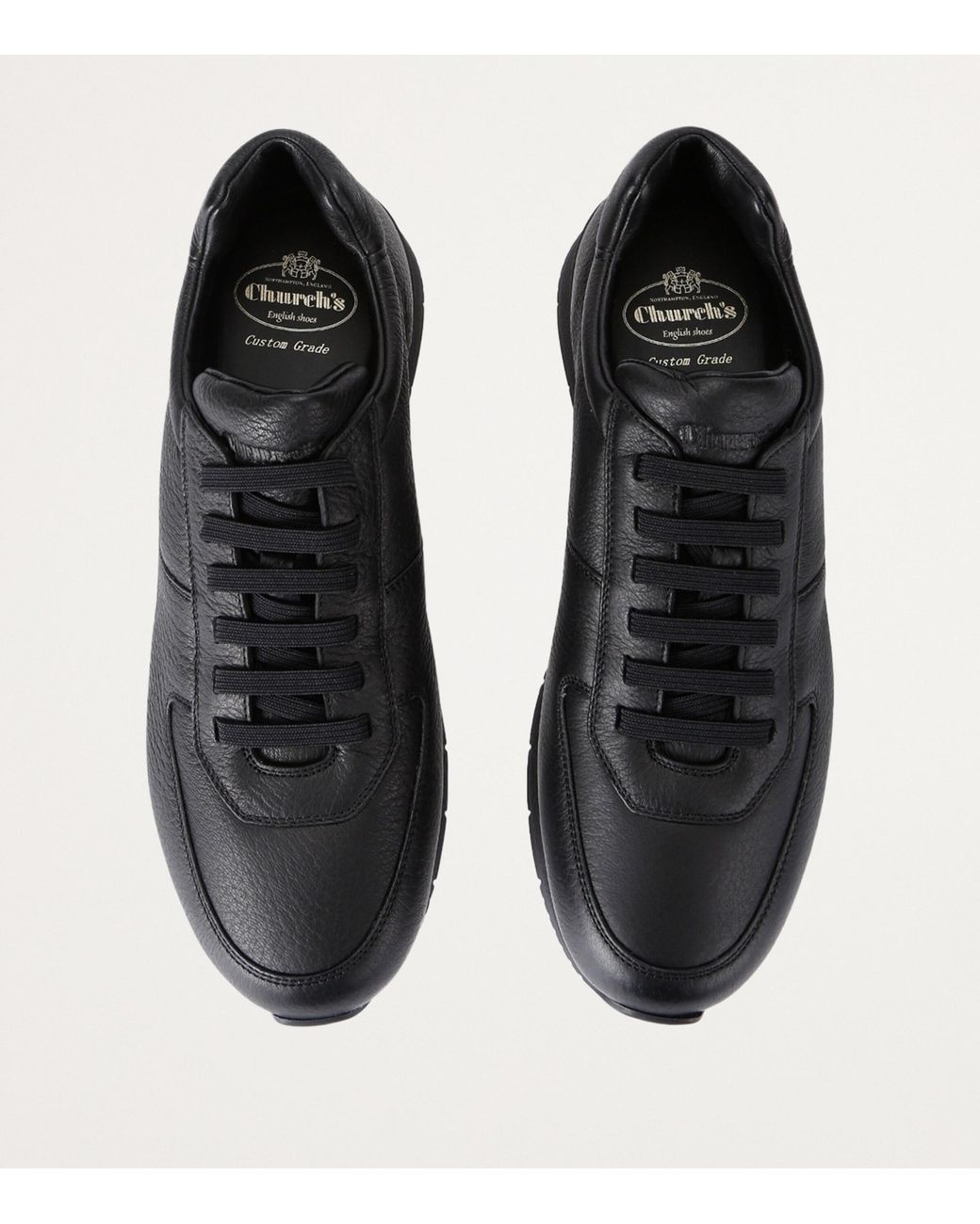 Church's Black Leather Livingston Sneakers for men
