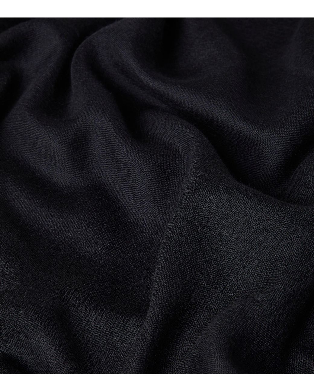 Brunello Cucinelli Black Cashmere-Silk Scarf