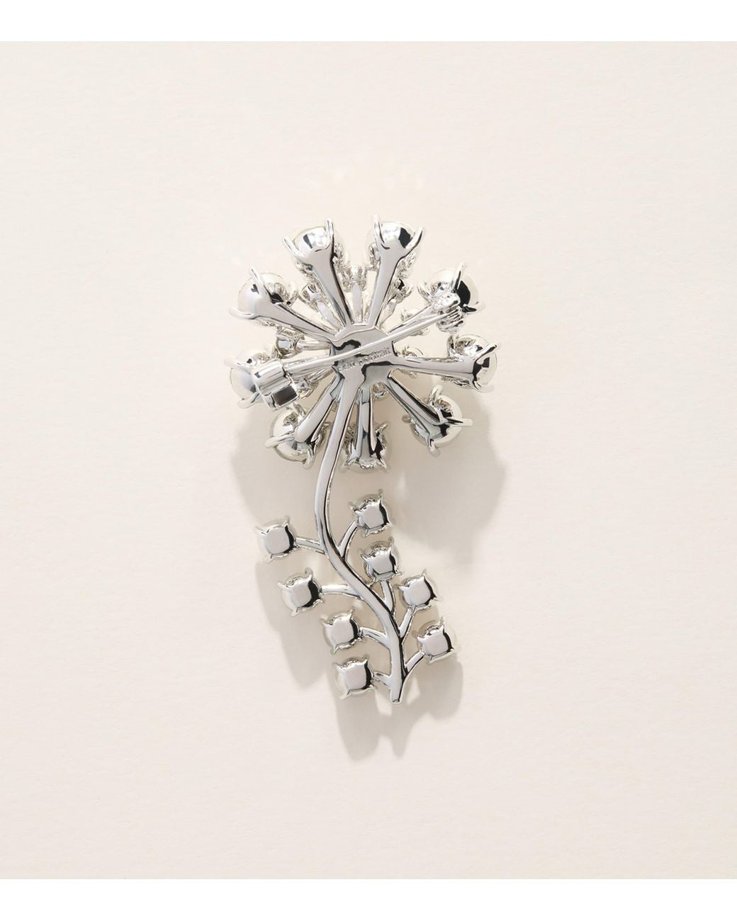 Self-Portrait Natural Crystal Flower Brooch