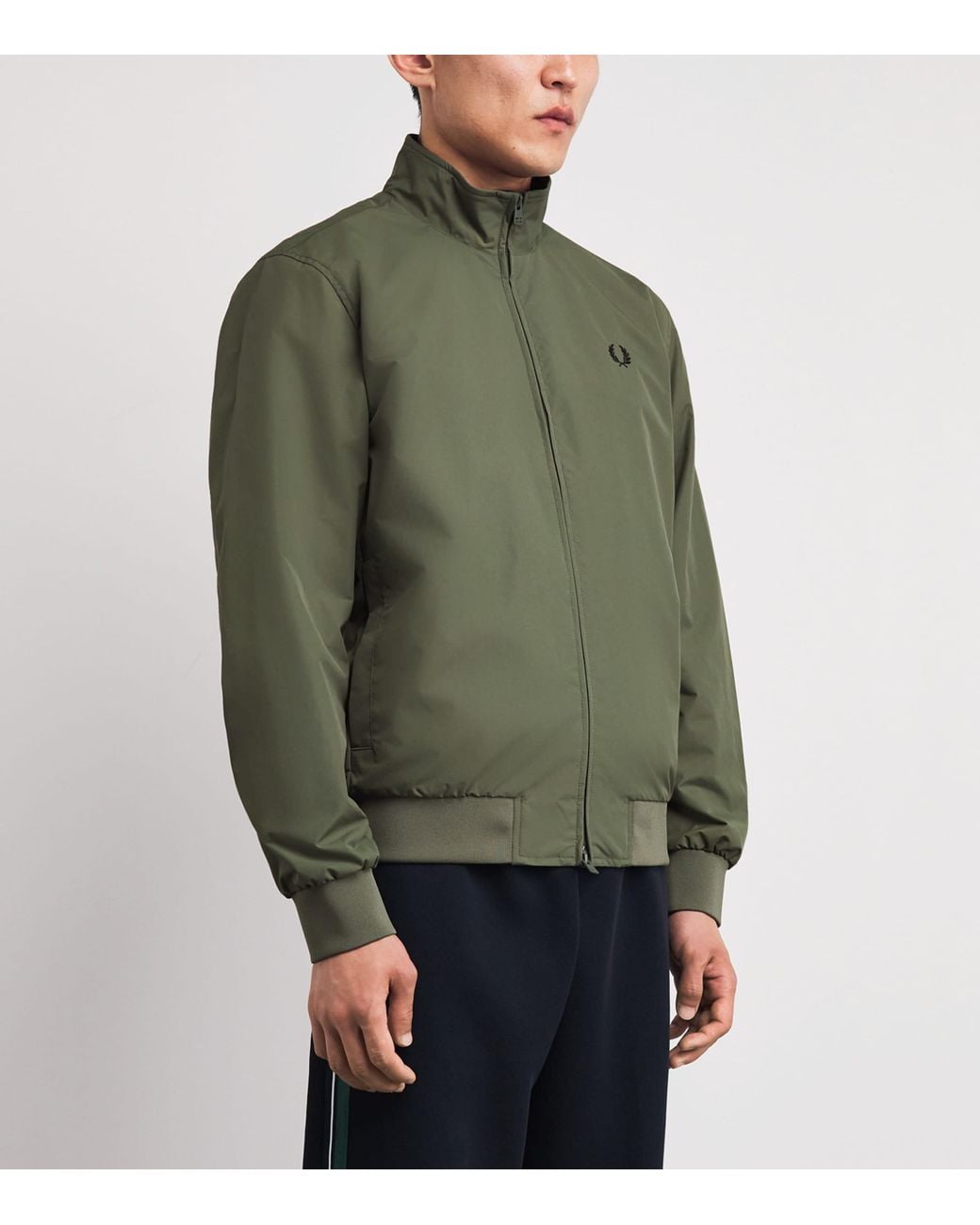 Fred Perry Green Brentham Jacket for men