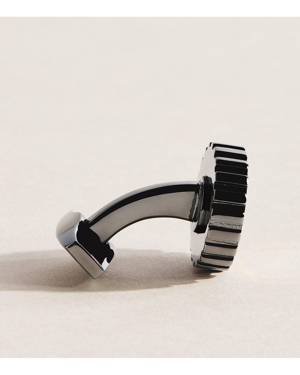 Tateossian Black Gear Cufflinks for men
