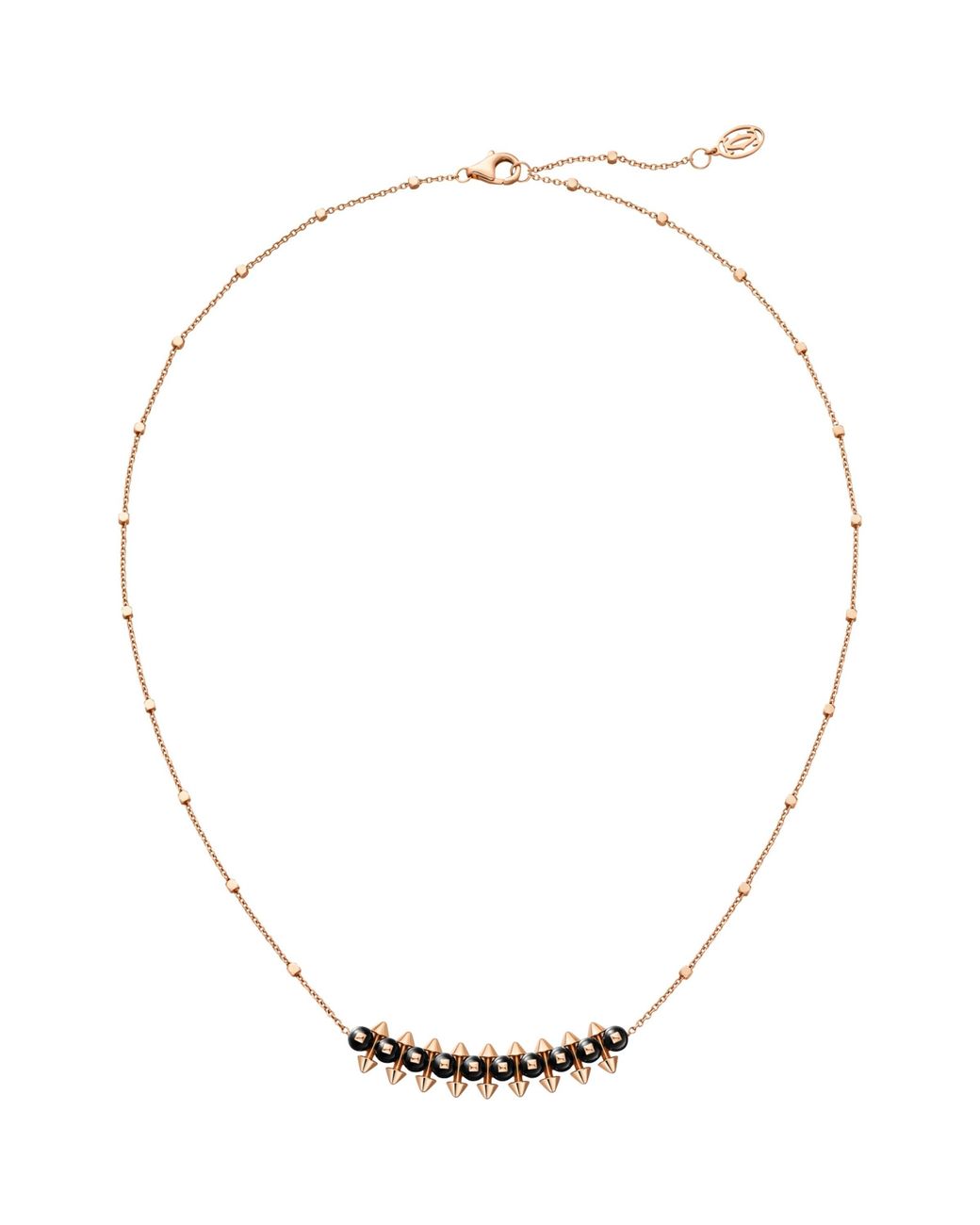 Cartier Metallic And Onyx Clash De Pendant Necklace