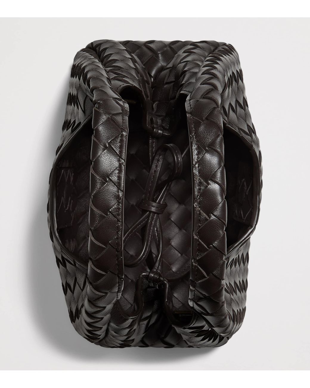Bottega Veneta Black Baby Leather Campana Shoulder Bag