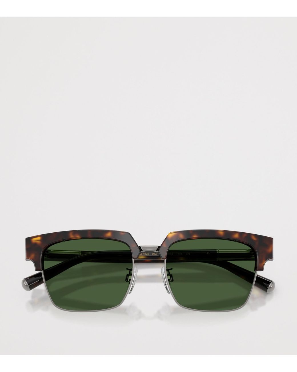 Dolce & Gabbana Green Tortoiseshell Square Sunglasses for men