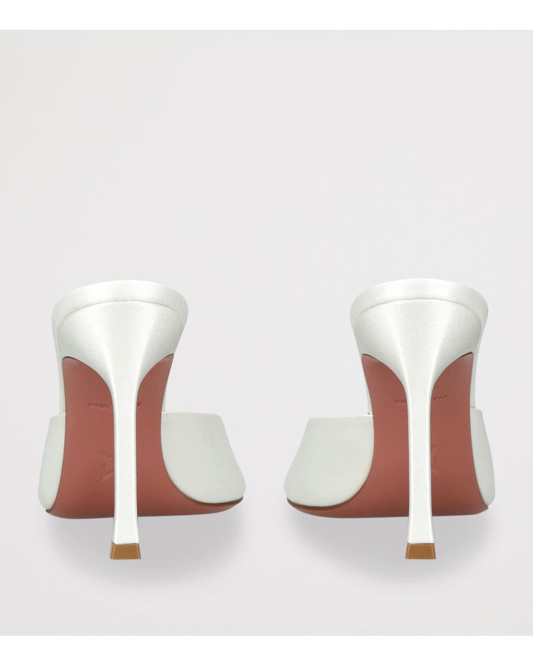 AMINA MUADDI White Satin Alexa Mules 95