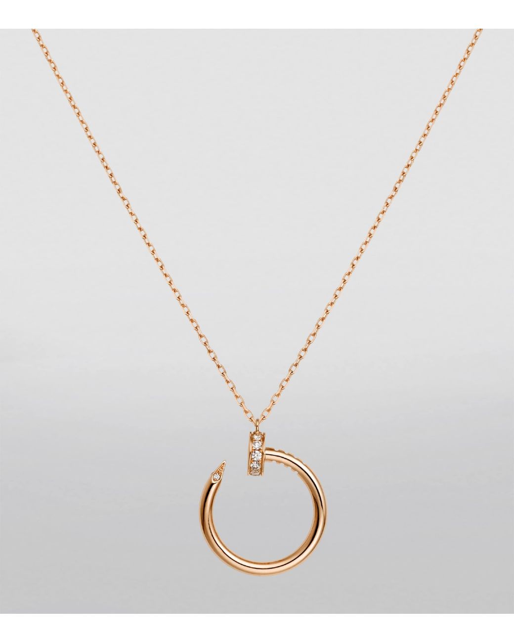 Cartier Metallic And Diamond Juste Un Clou Necklace
