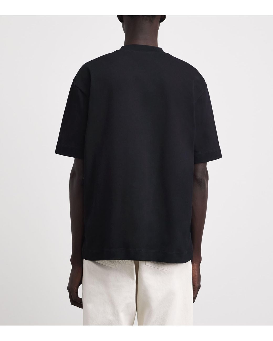 Sunspel Black Supima Cotton Heavyweight T-Shirt for men
