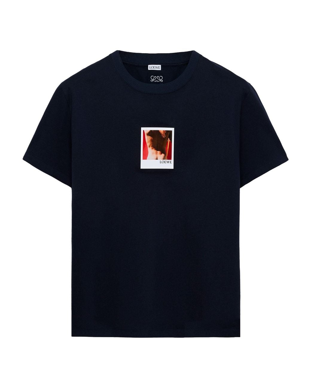 Loewe Blue Cotton-Blend Printed T-Shirt for men