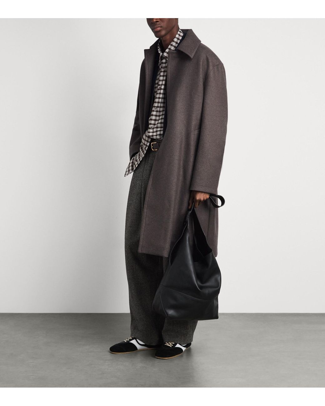 A.P.C. Gray Wool-Blend Auster Overcoat for men