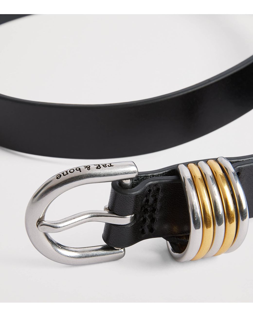 Rag & Bone Black Leather Sasha Belt