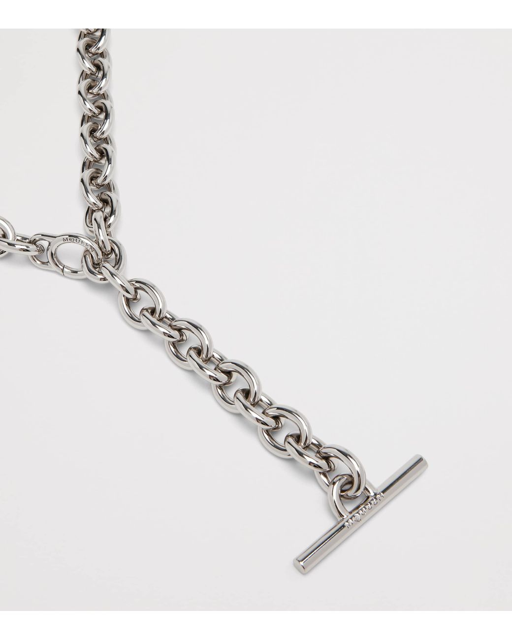 McQueen Metallic T-Bar Chain Belt