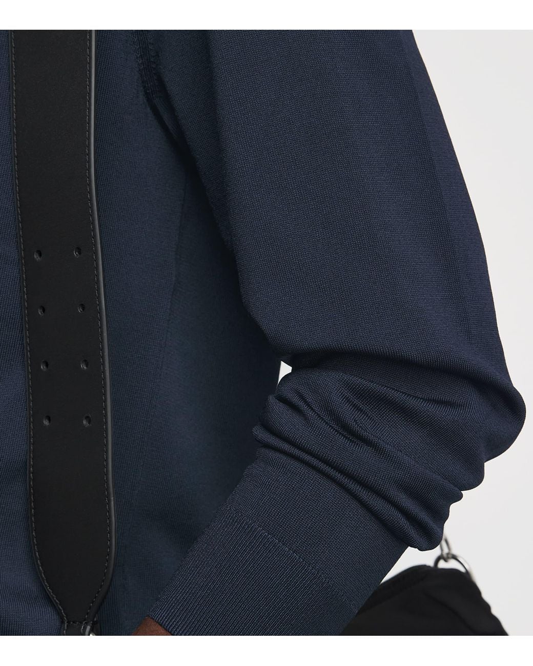 Sandro Blue Long-Sleeve Polo Shirt for men