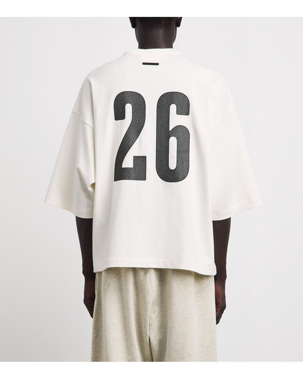Fear Of God White Cotton Boxy Merch T-Shirt for men