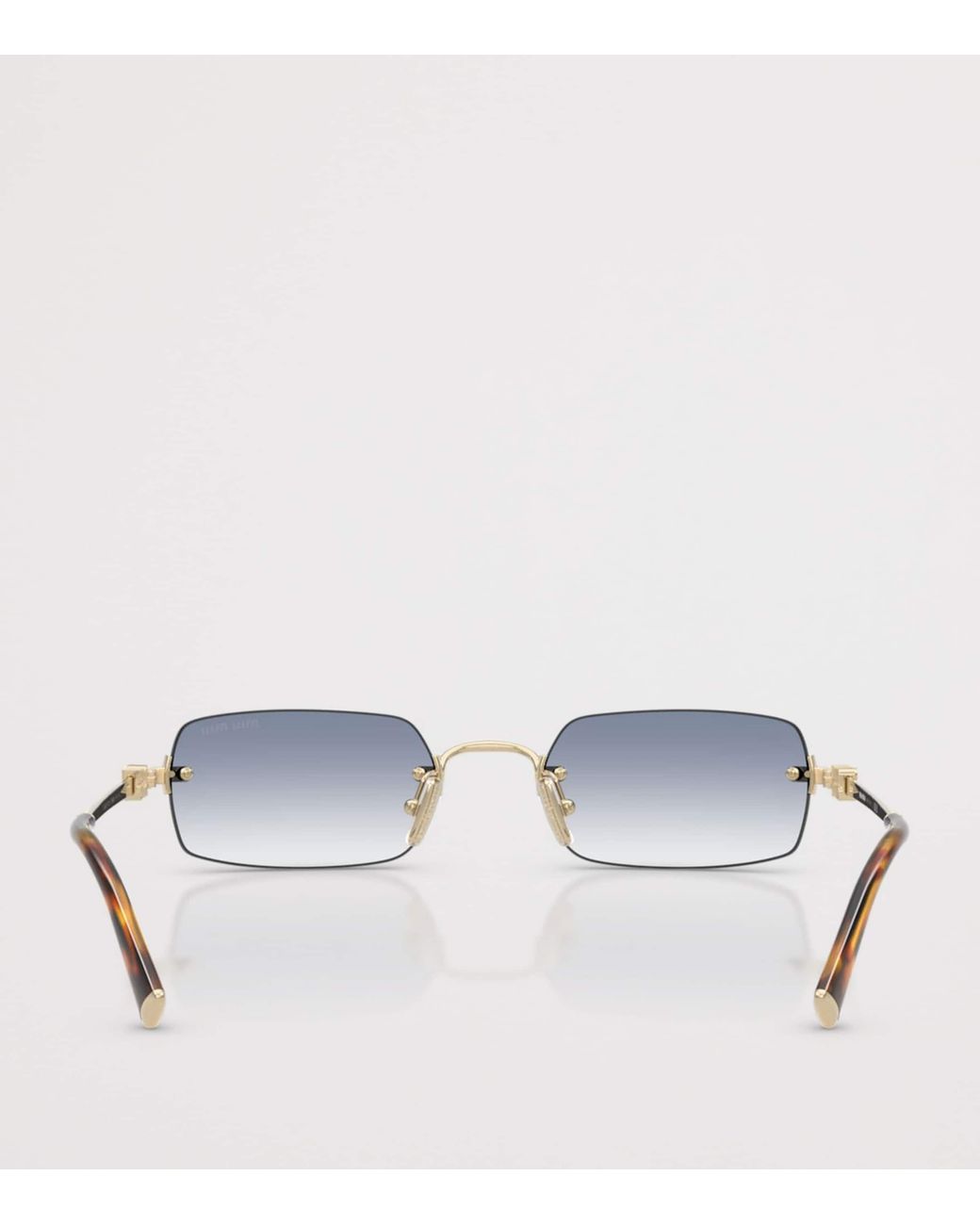 Miu Miu Blue Rectangular Mu B50S Sunglasses