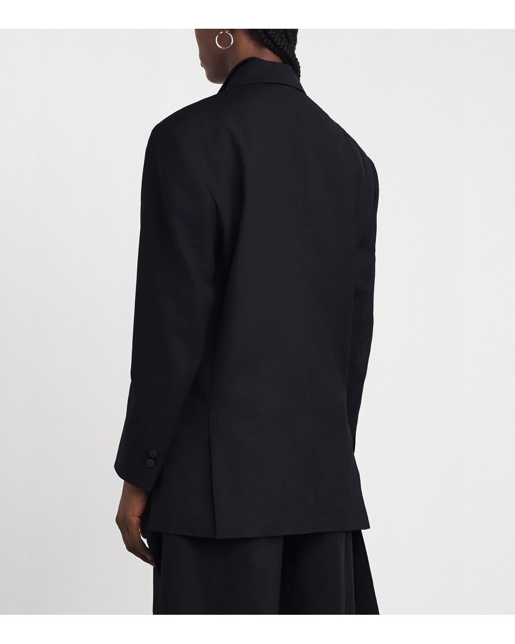 Issey Miyake Blue Wool-Blend Honest Ensemble Double-Breasted Blazer
