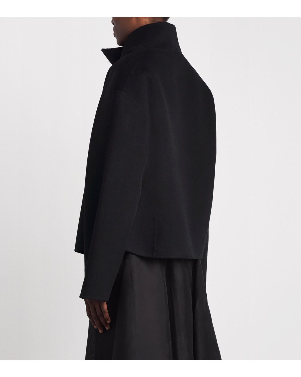 Almada Label Black Wool-Cashmere Cadie Coat