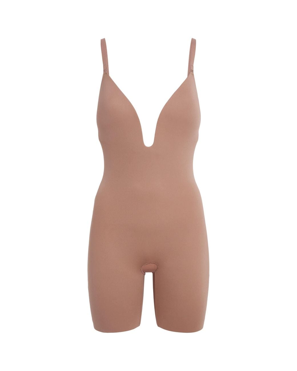 Spanx Natural Shape Suit Your Fancy Plunge Mid-Thigh Bodysuit