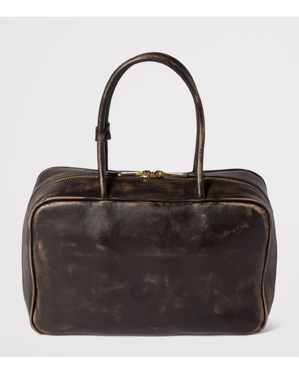 Miu Miu Black Nappa Leather Beau Top-Handle Bag