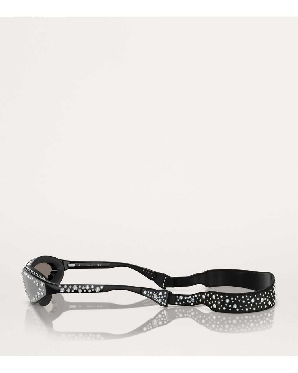 Swarovski Black Acetate Sk6024 Sunglasses