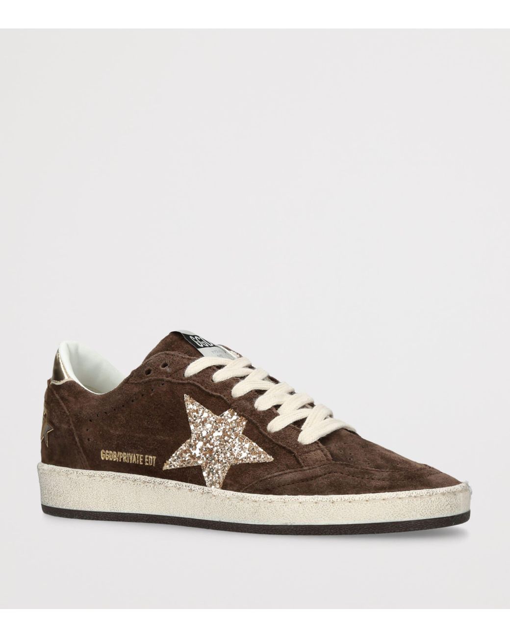 Golden Goose Deluxe Brand Brown Suede Ball Star Sneakers
