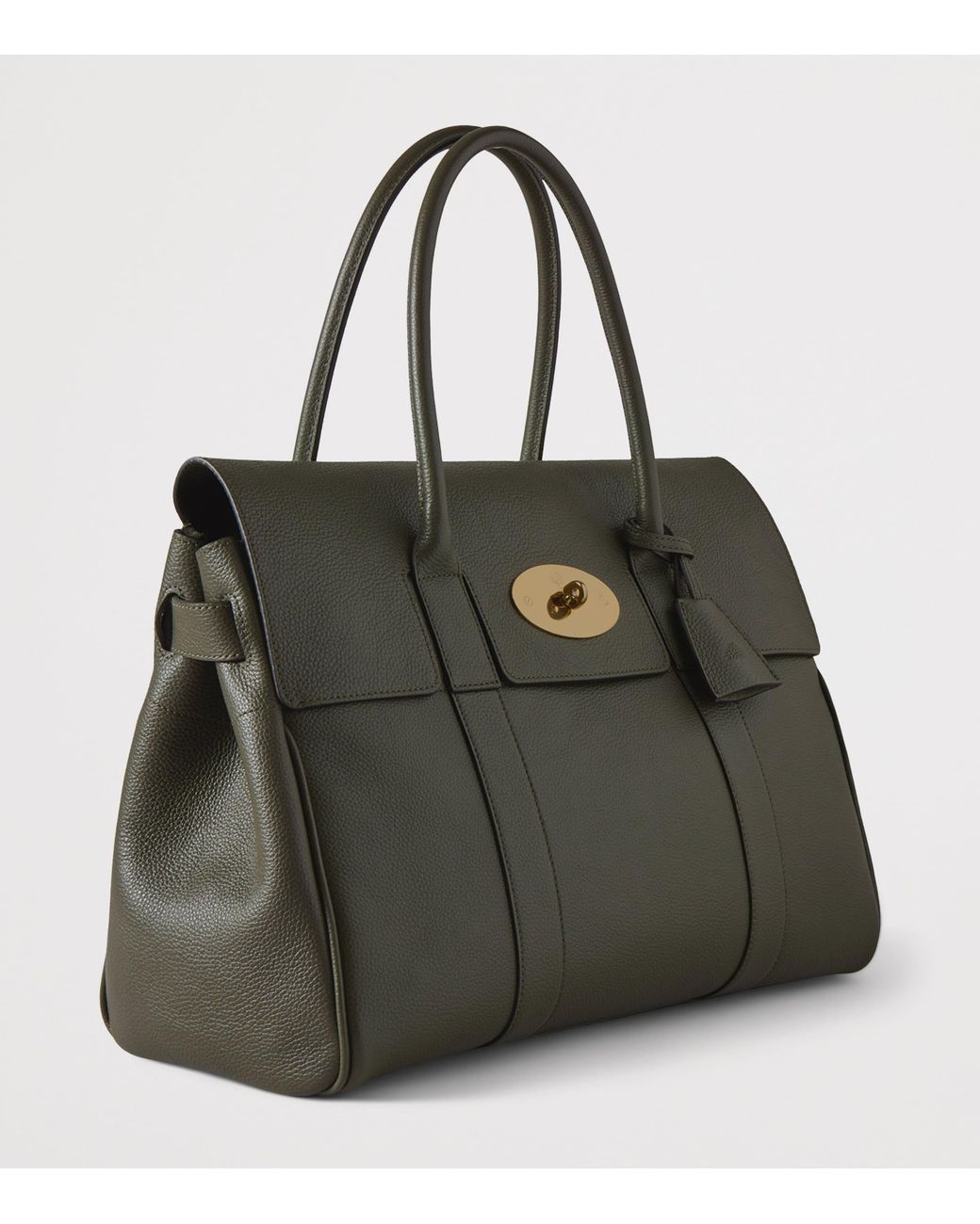 Mulberry Black Leather Bayswater Top-Handle Bag