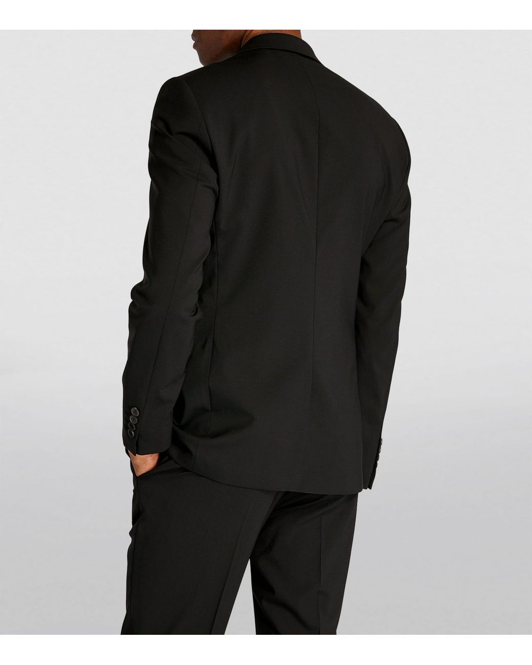 Sandro Black Virgin Wool Blazer for men