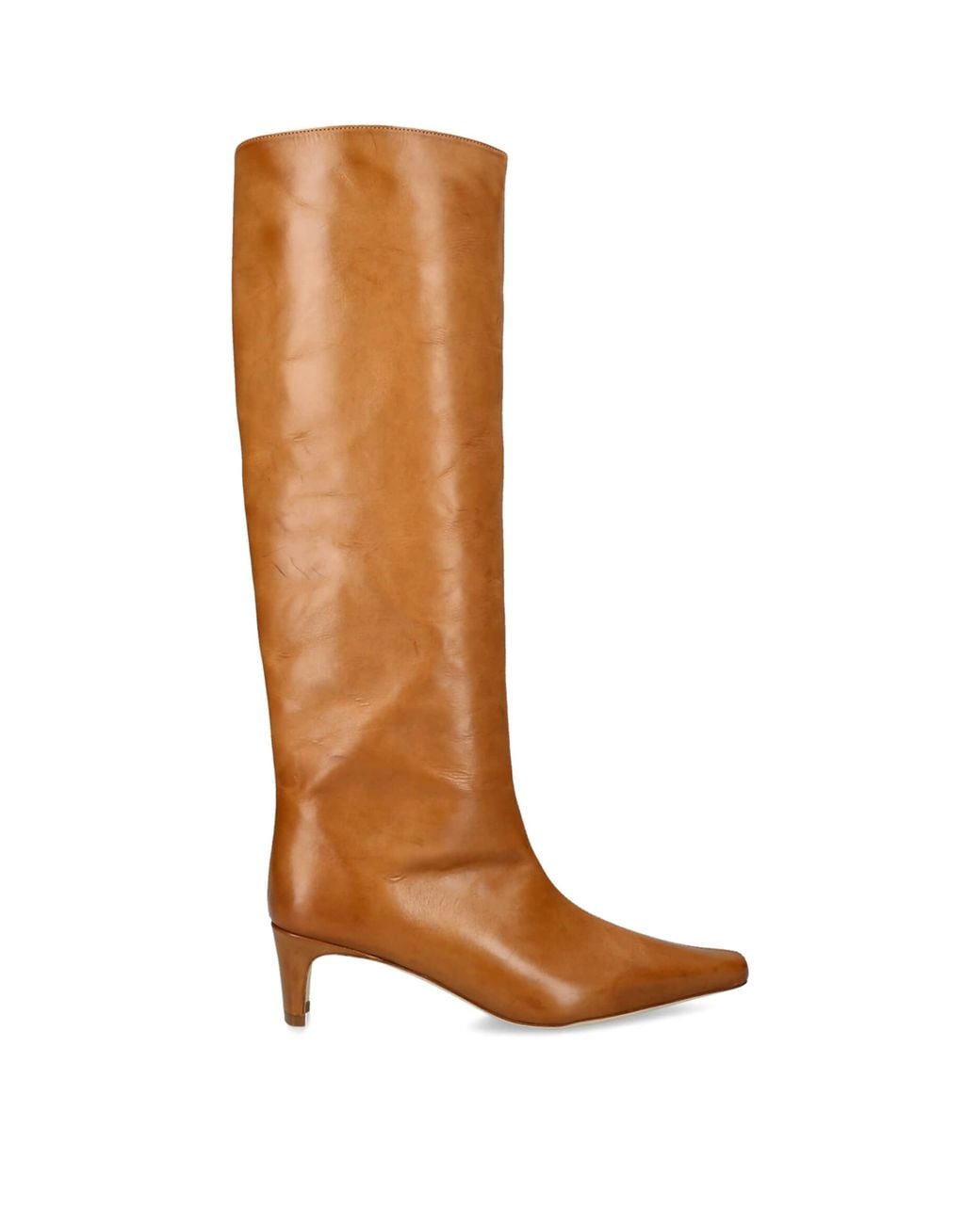 Staud Brown Leather Wally Knee-High Boots 55