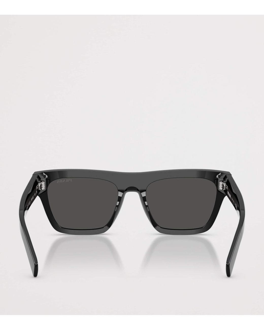Prada Black Acetate Rectangular Sunglasses for men