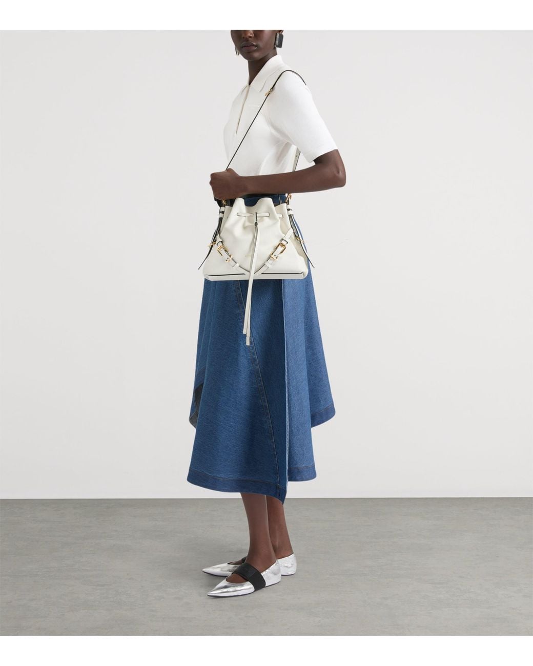 Givenchy Natural Small Leather Voyou Bucket Bag
