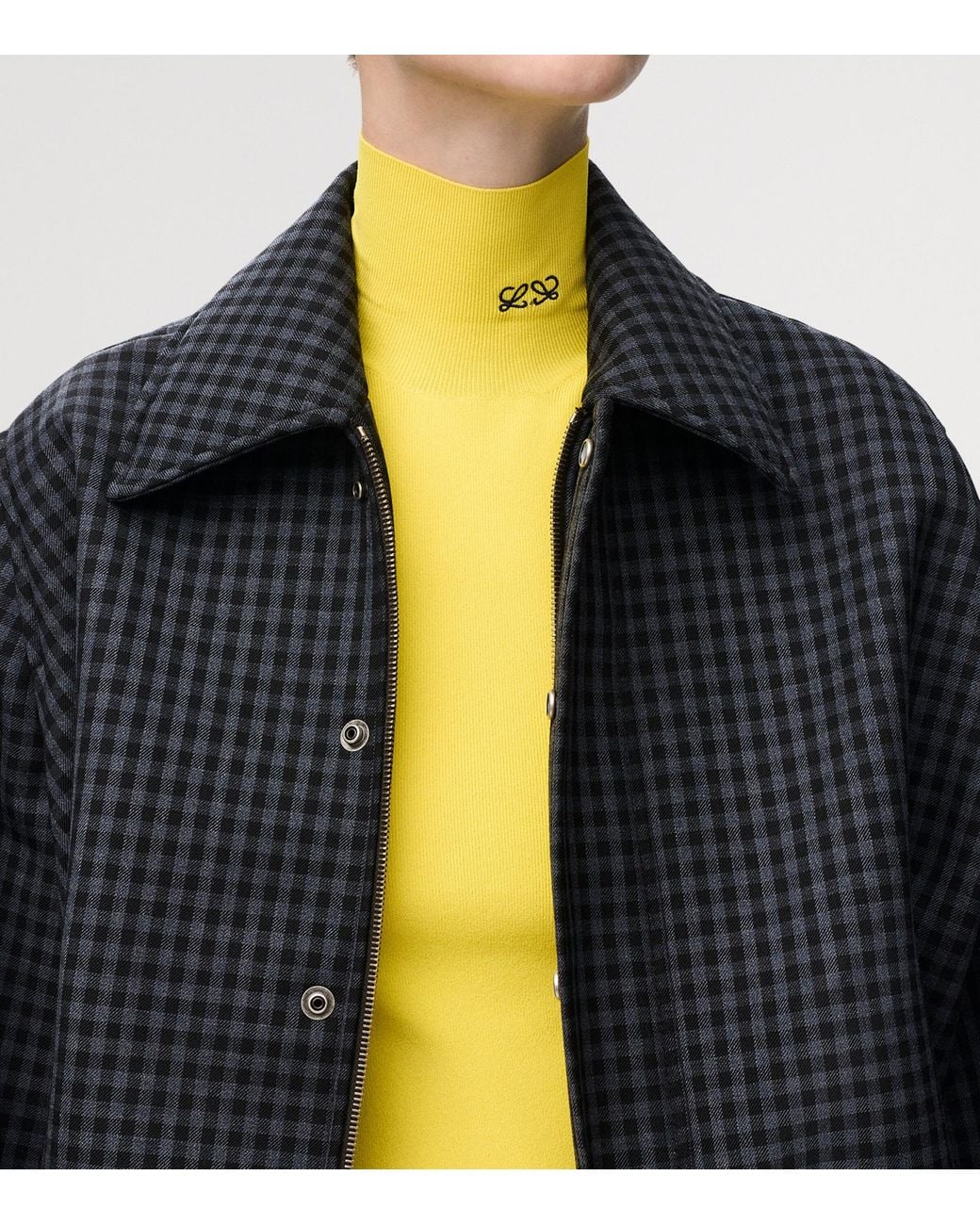 Loewe Blue Wool-Blend Drawstring Jacket
