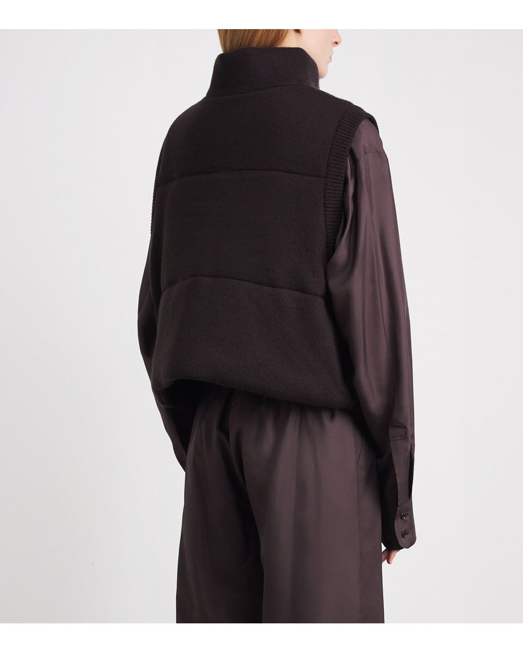 LeKasha Black Organic Cashmere Montana Gilet