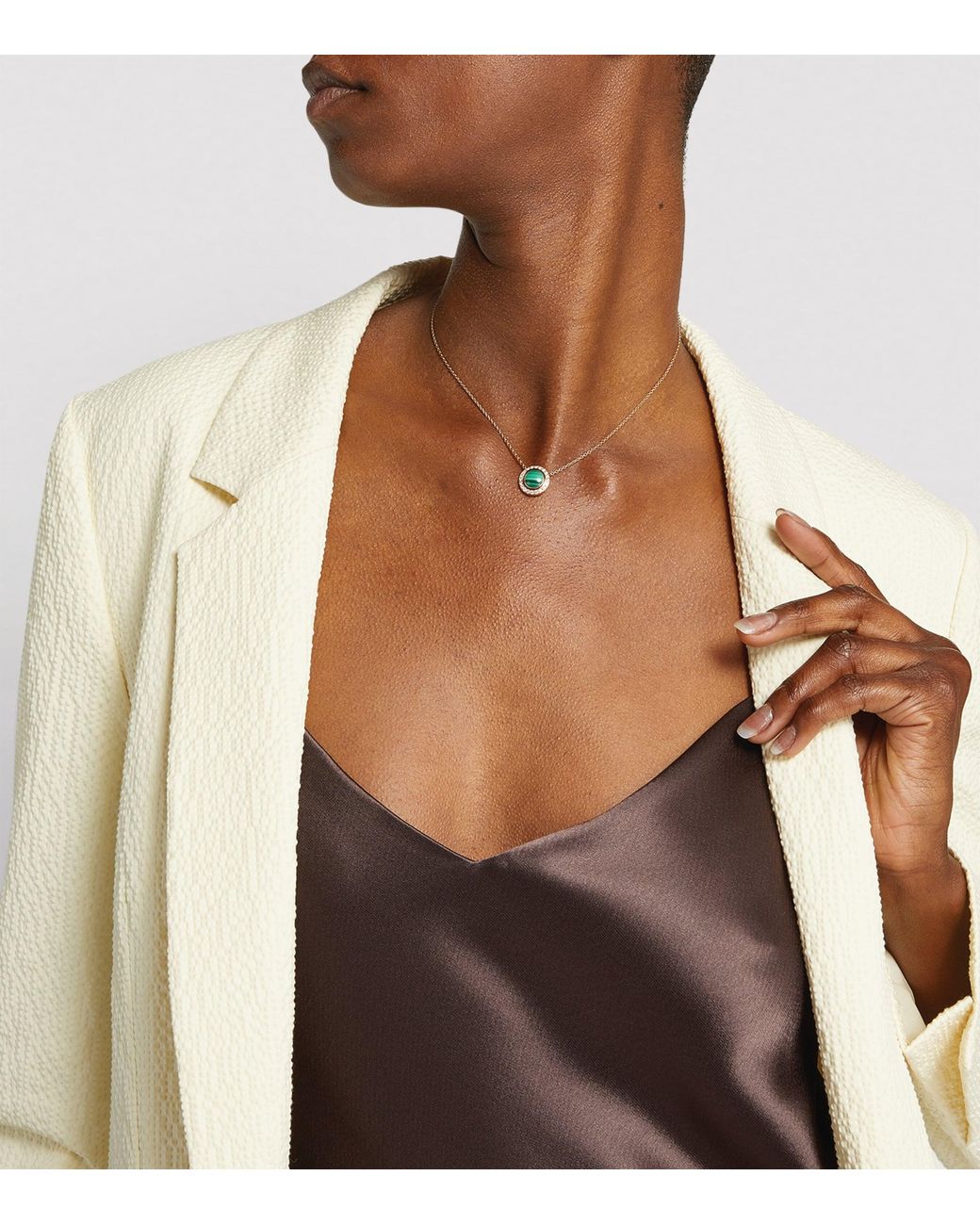 Piaget Metallic Rose, Diamond And Malachite Possession Necklace