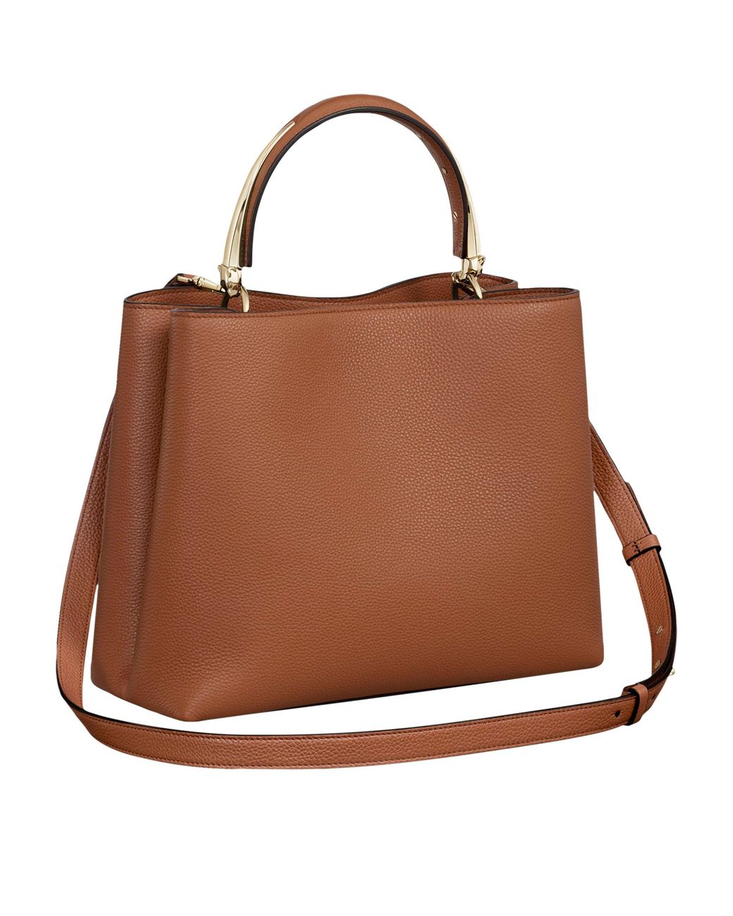 Cartier Brown Medium Calfskin Panthère De Top-Handle Bag