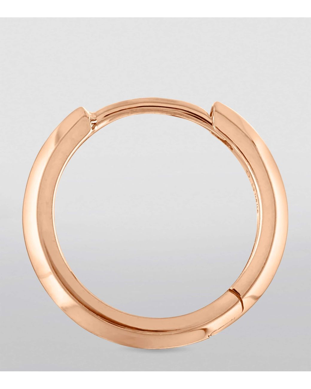 Maria Tash White Faceted Metal Vertex Single Hoop Earring