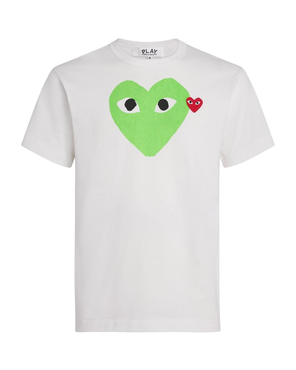 COMME DES GARÇONS PLAY Green Heart Logo T-Shirt for men